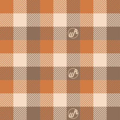 Plaid Pumpkin Fall Headband