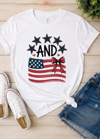 Stars & Stripes Gildan Softstyle Graphic Tee