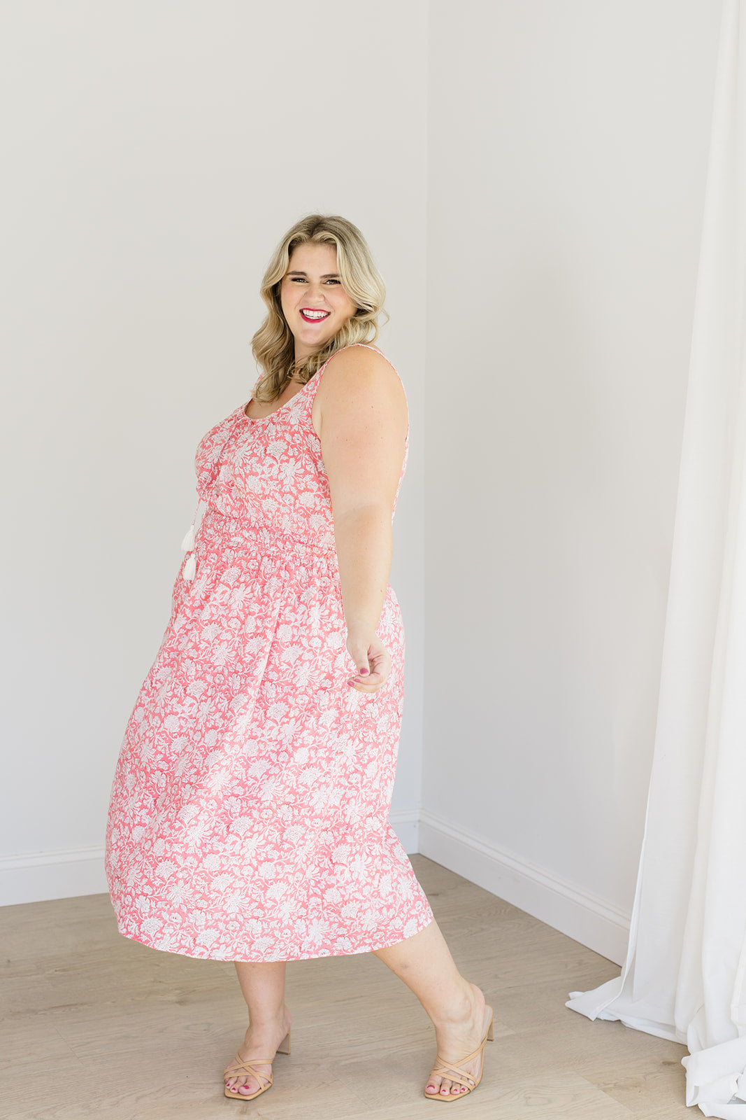The Kiley Tank Dress in Watermelon Sorbet