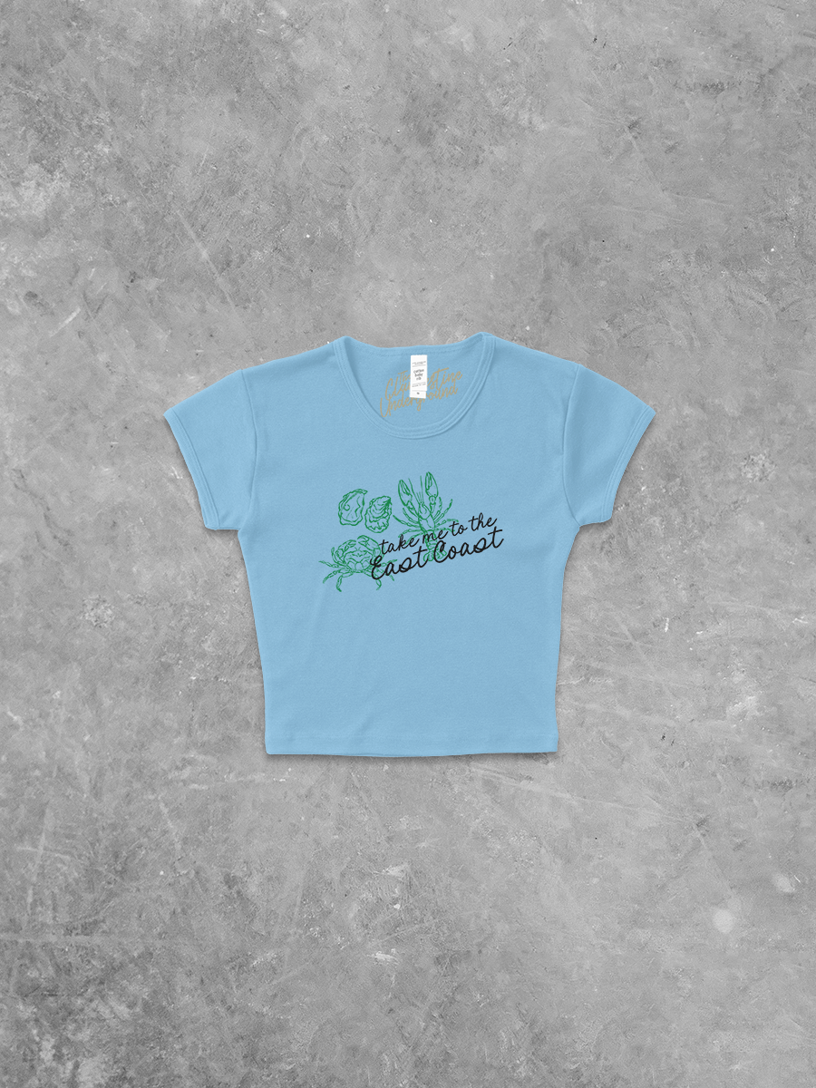 Underground Original Design: Take Me To The East Coast Micro-Ribbed Baby Tee
