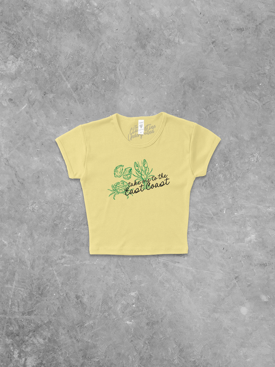 Underground Original Design: Take Me To The East Coast Micro-Ribbed Baby Tee