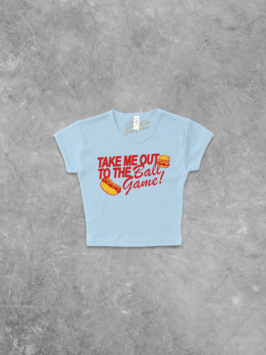 Underground Original Design: Take Me Out To The Ball Game Micro-Ribbed Baby Tee
