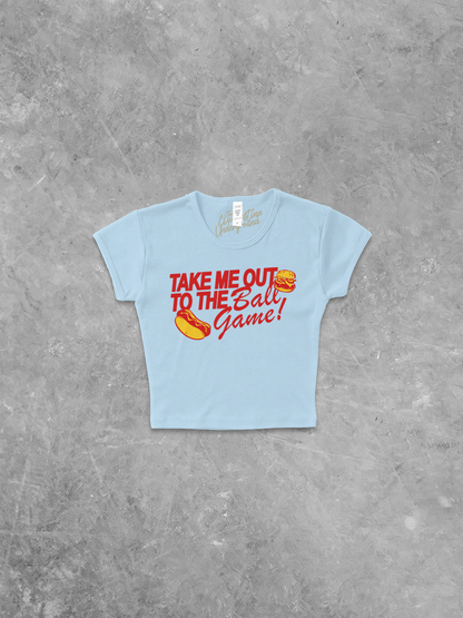 Underground Original Design: Take Me Out To The Ball Game Micro-Ribbed Baby Tee