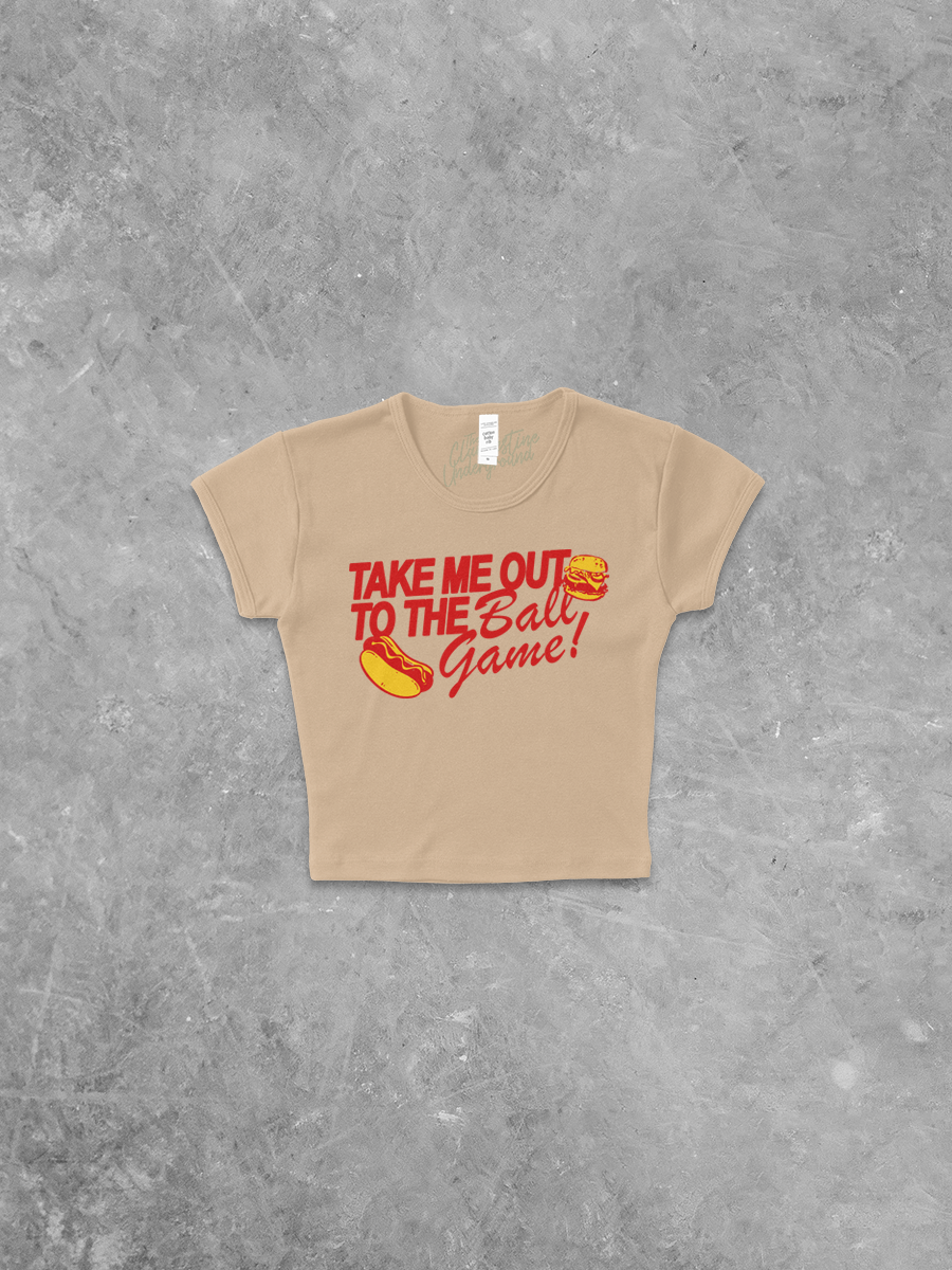 Underground Original Design: Take Me Out To The Ball Game Micro-Ribbed Baby Tee