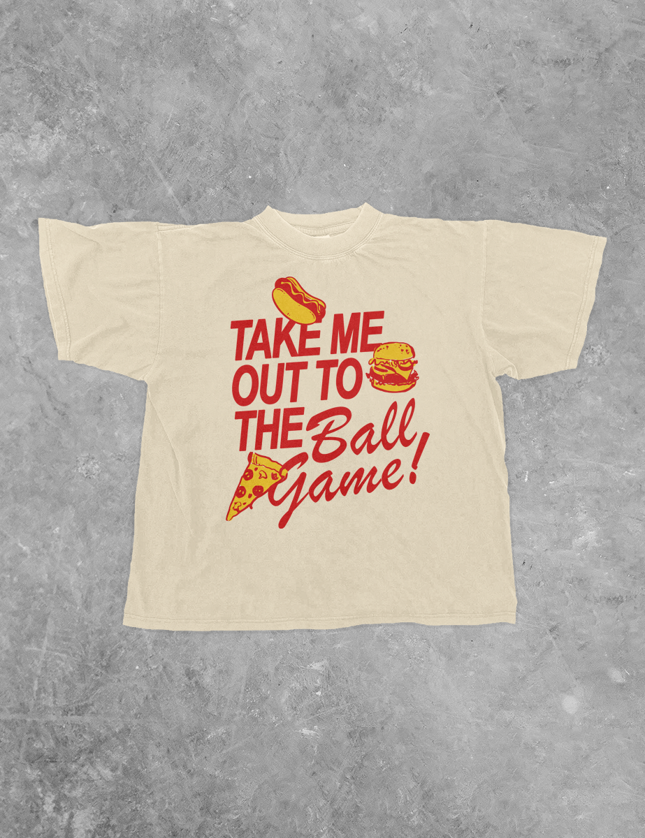 Underground Original Design: Take Me Out To The Ball Game Boxy Cotton TShirt