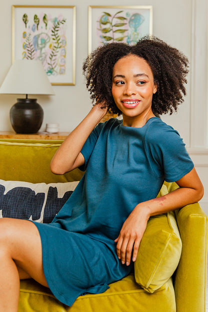 WOMEN'S PIMA COTTON T-SHIRT DRESS