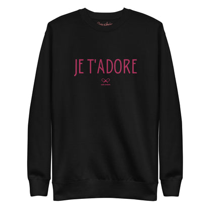 JE T'ADORE • EMBROIDERED PULLOVER
