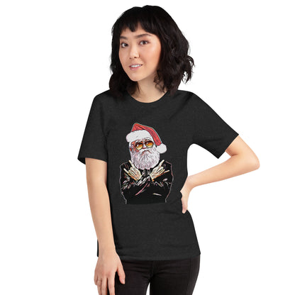 Rock N’ Roll Santa Unisex Short-Sleeve Christmas T-Shirt