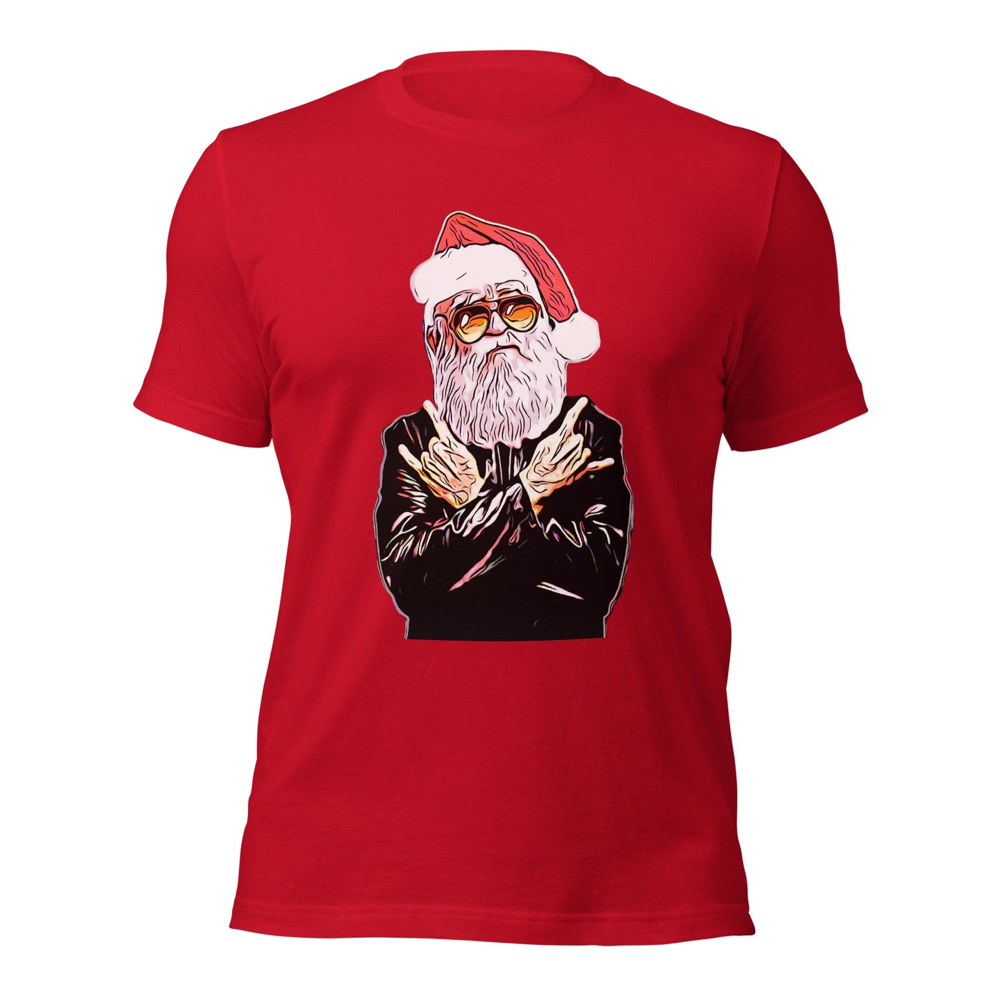 Rock N’ Roll Santa Unisex Short-Sleeve Christmas T-Shirt