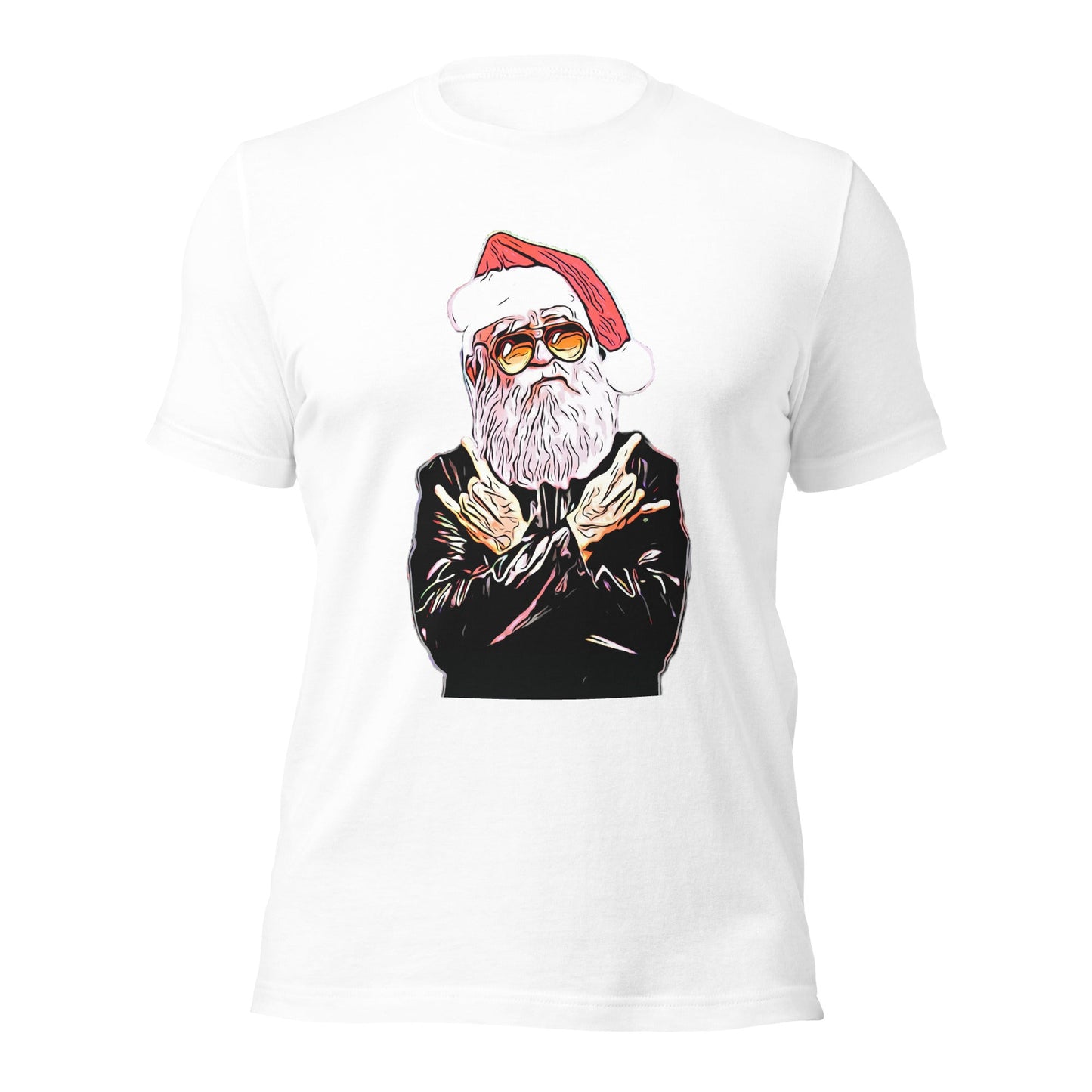 Rock N’ Roll Santa Unisex Short-Sleeve Christmas T-Shirt