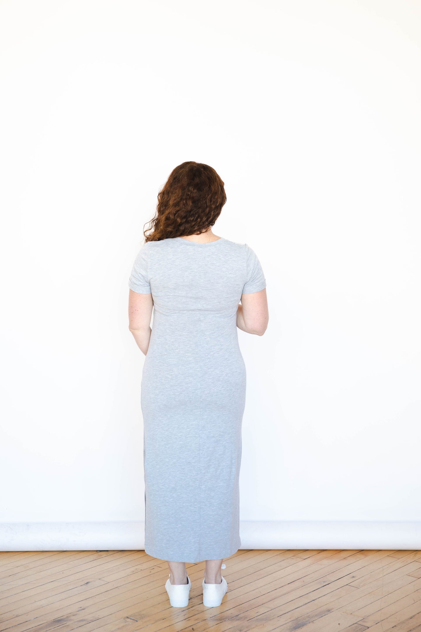 Everyday Breastfeeding Dress - Heather Gray