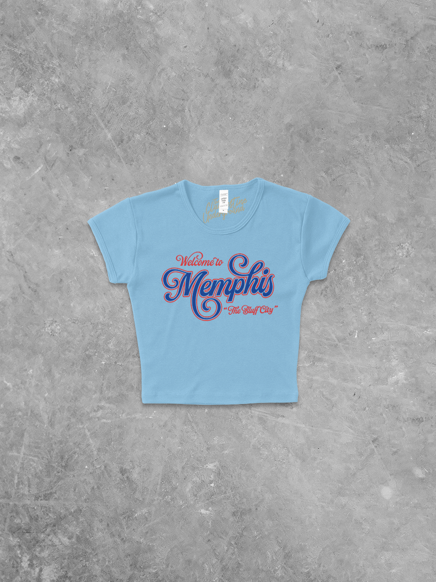 Underground Original Design: Welcome to Memphis, Tennessee Micro-Ribbed Baby Tee