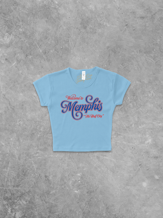 Underground Original Design: Welcome to Memphis, Tennessee Micro-Ribbed Baby Tee