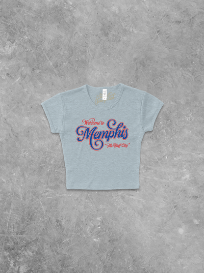 Underground Original Design: Welcome to Memphis, Tennessee Micro-Ribbed Baby Tee