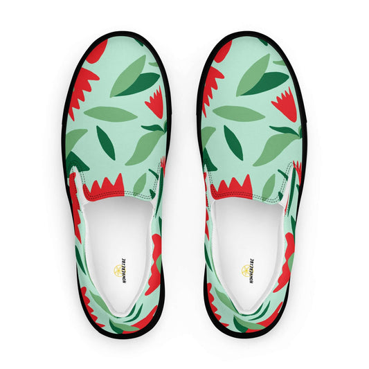 Nowhere2be Flower Women’s slip-on canvas shoes