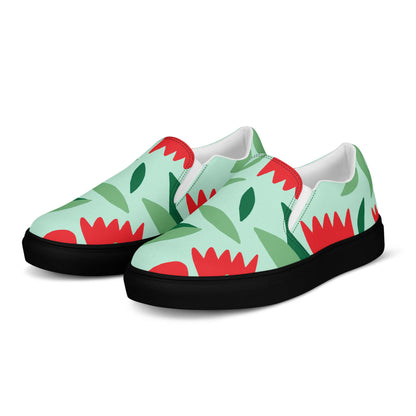 Nowhere2be Flower Women’s slip-on canvas shoes