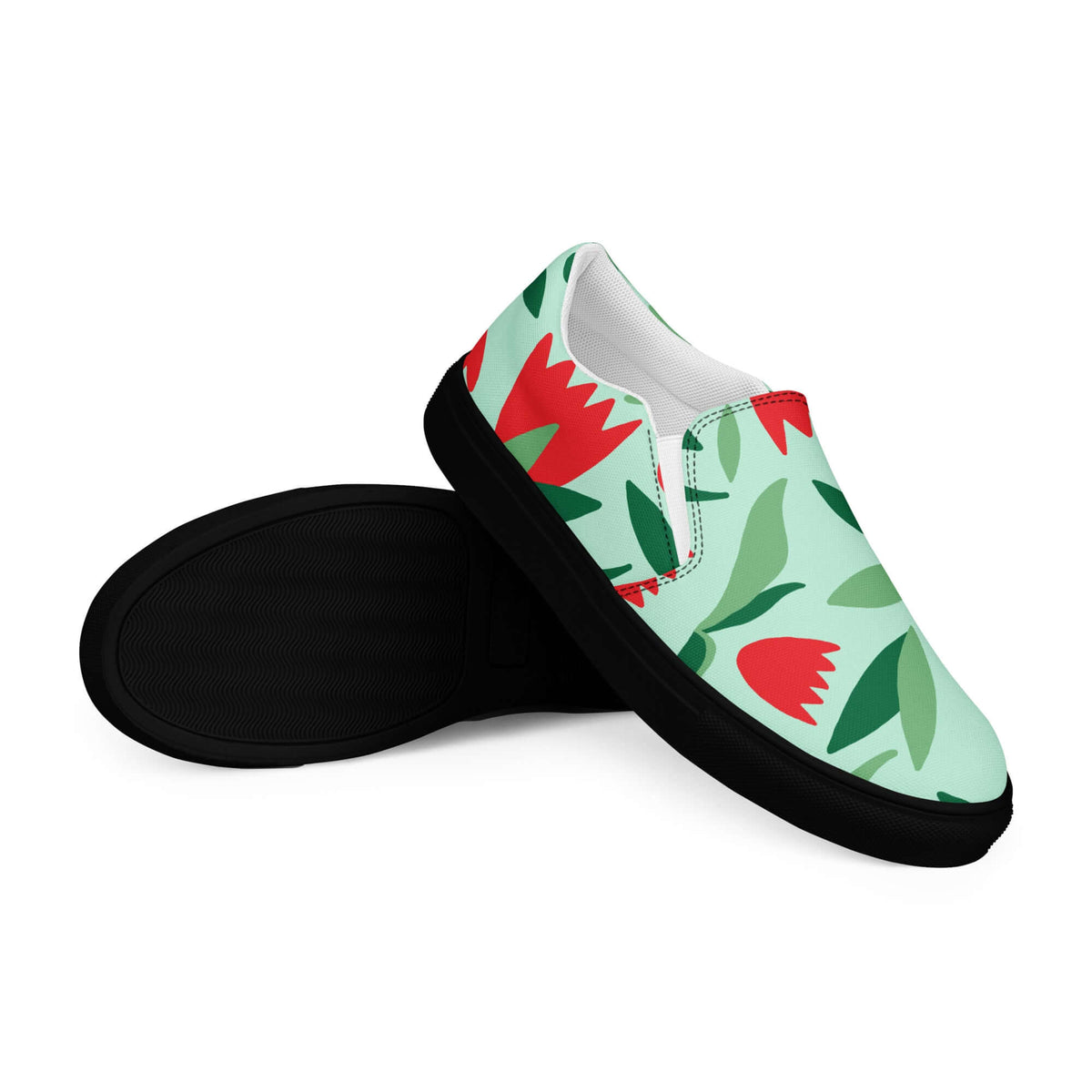 Nowhere2be Flower Women’s slip-on canvas shoes