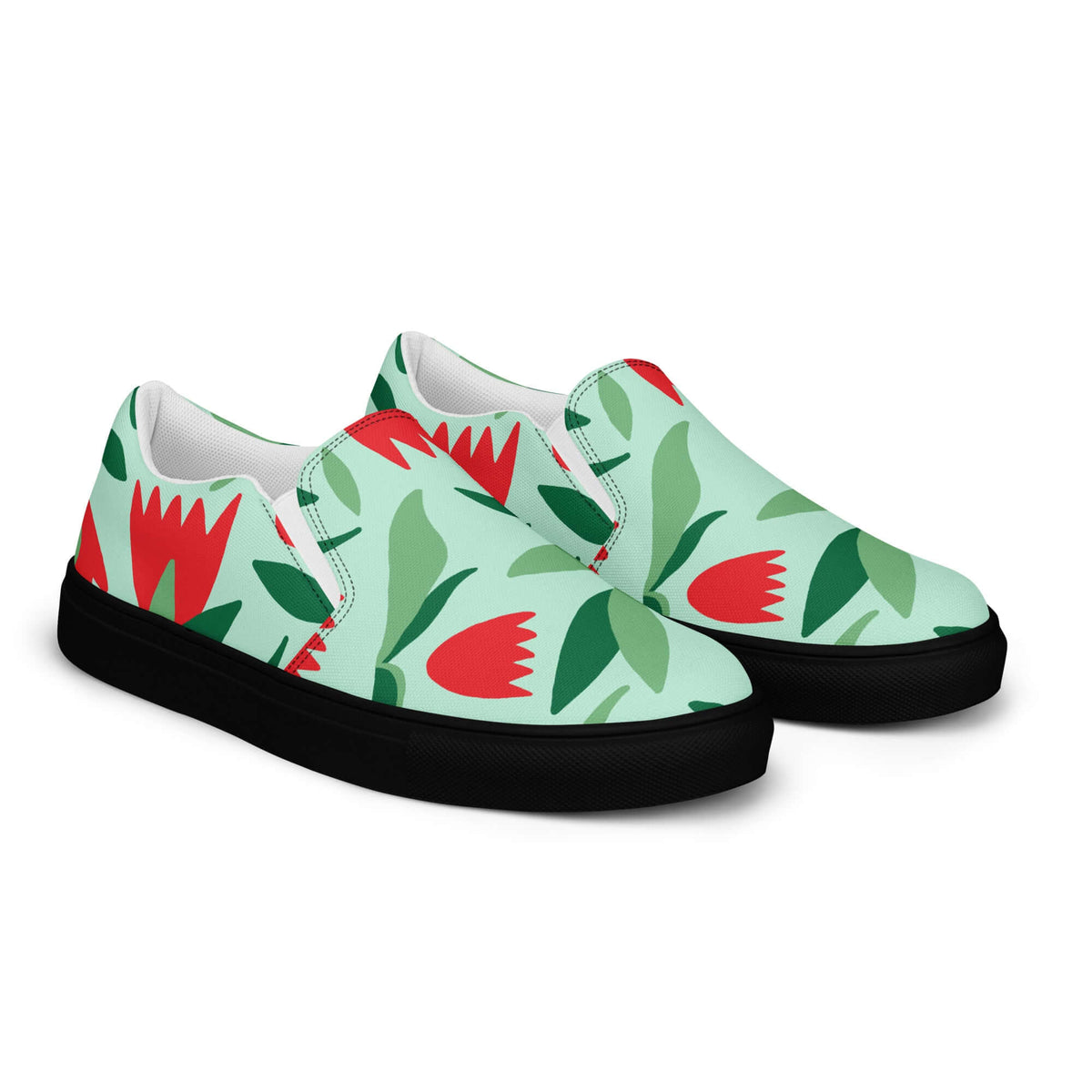 Nowhere2be Flower Women’s slip-on canvas shoes