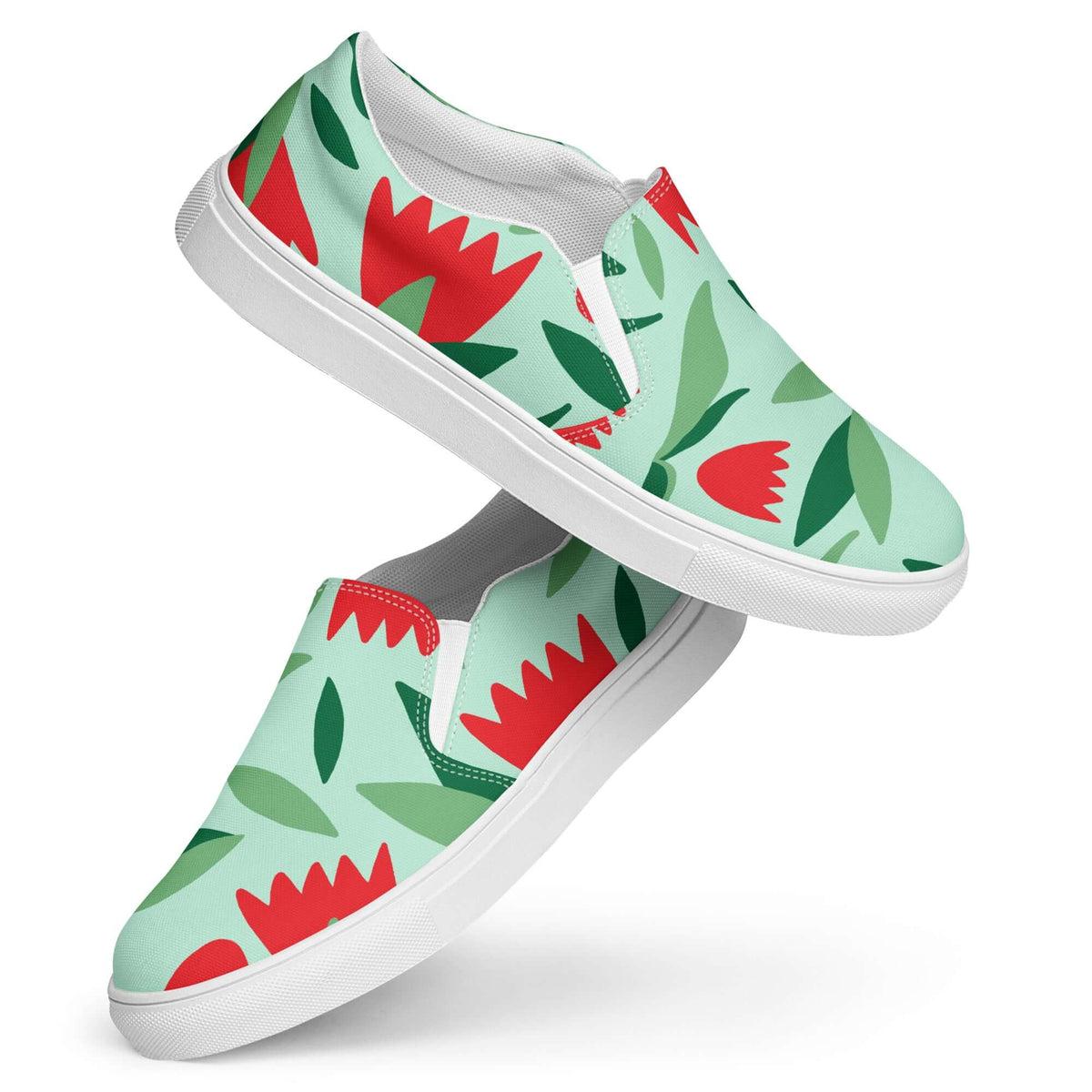Nowhere2be Flower Women’s slip-on canvas shoes