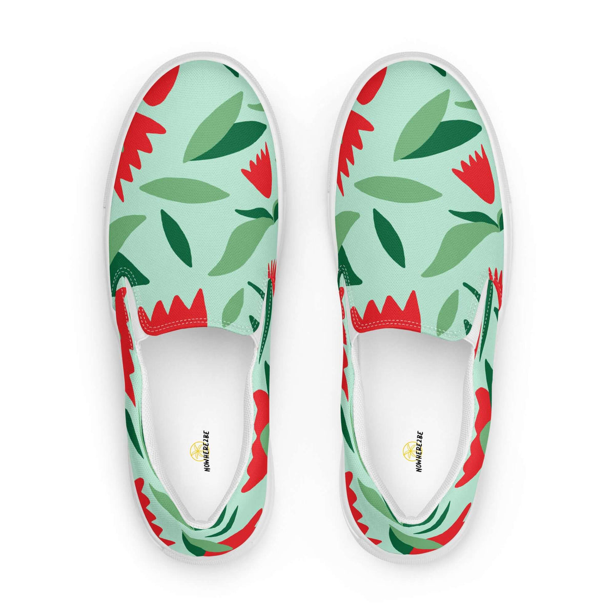 Nowhere2be Flower Women’s slip-on canvas shoes