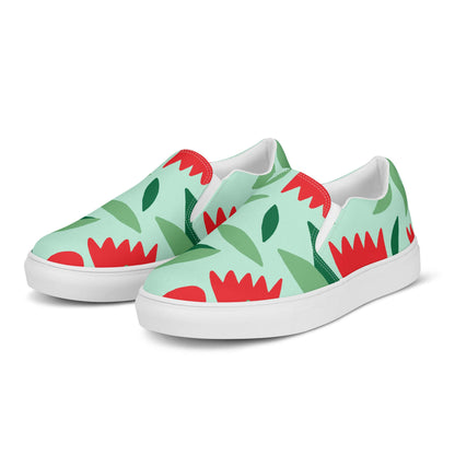 Nowhere2be Flower Women’s slip-on canvas shoes