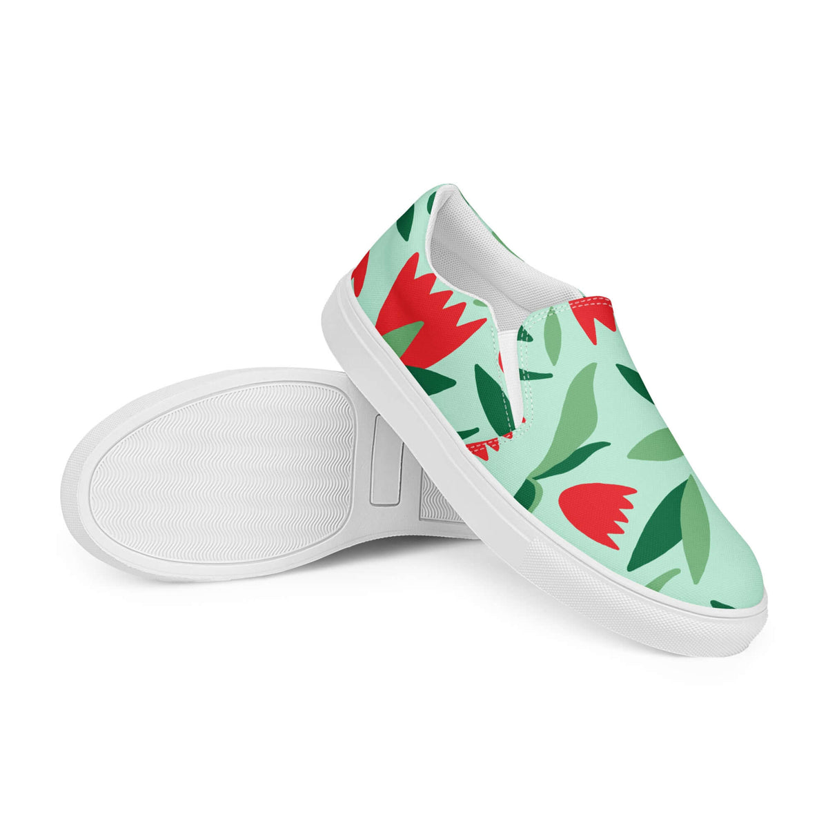 Nowhere2be Flower Women’s slip-on canvas shoes