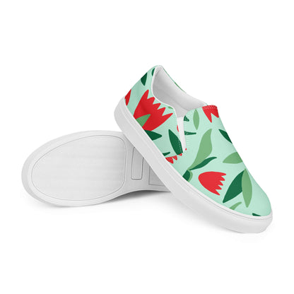 Nowhere2be Flower Women’s slip-on canvas shoes