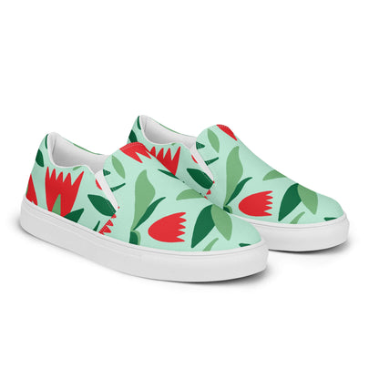 Nowhere2be Flower Women’s slip-on canvas shoes