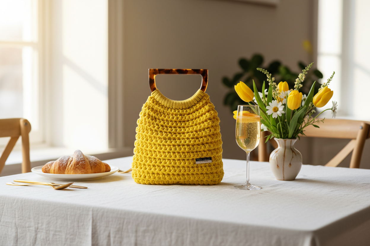 Sundrop Crochet Handbag — Handmade