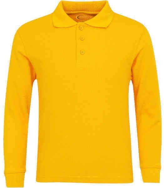 Men's Long Sleeve Pique Polo Shirt