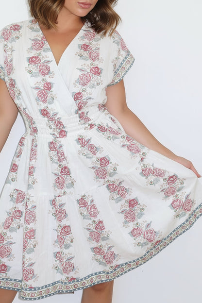 Priscilla Dress in Antique Floral